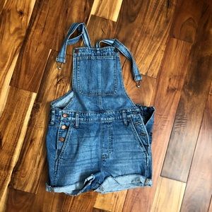 Madewell Adirondack Short Overalls Size Small